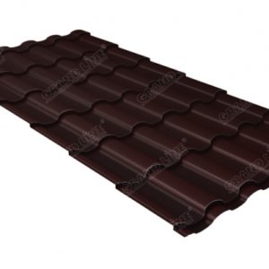 Металлочерепица Kredo 0,45 PE RAL 8017 шоколад