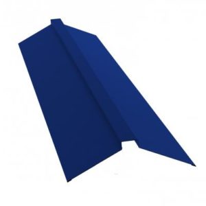 Планка конька плоского 115х30х115 0,45 PE с пленкой RAL 5002 ультрамариново-синий