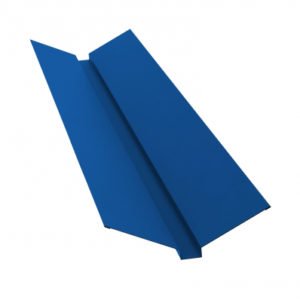 Планка ендовы верхней 115х30х115 0,4 PE с пленкой RAL 5005 сигнальный синий